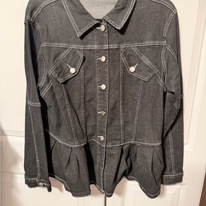SHEIN Dark Gray Denim Jacket